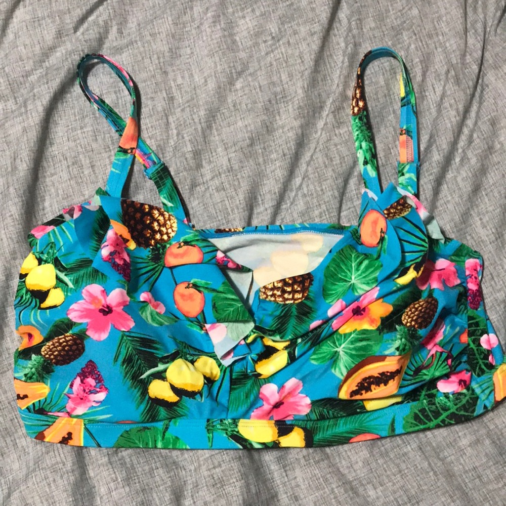 Tropical swimsuit top
